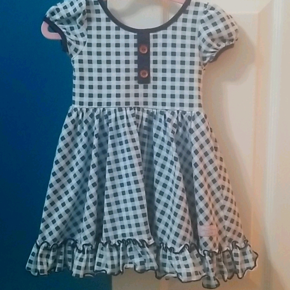 Sweethoney 3T Blue Gingham Dress